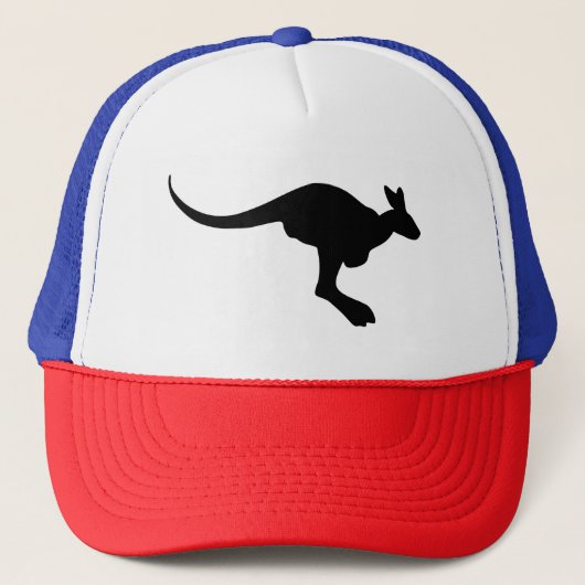 Kangaroo Silhouette Trucker Pet (Voorkant)