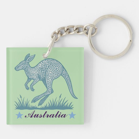 Kangaroo Sleutelhanger (Achterkant)