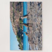 Kangaroo standoff op het strand, 1014 stukken legpuzzel (Verticaal)