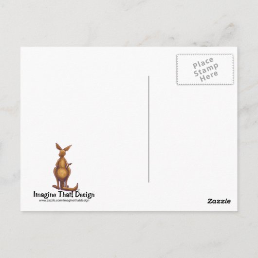 Kangaroo Stationery Briefkaart (Achterkant)