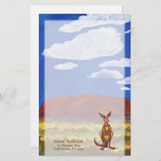 Kangaroo Stationery Briefpapier (Voorkant / Achterkant)