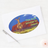 Kangaroo Stationery Ovale Sticker (Envelop)