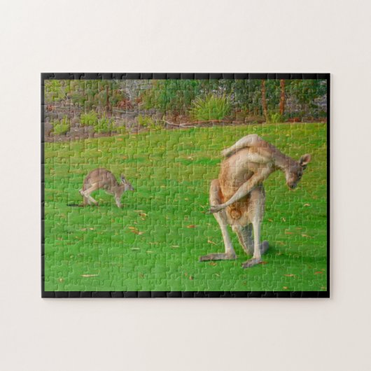 kangaroo stretch legpuzzel (Horizontaal)