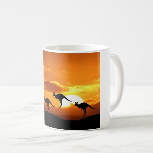 Kangaroo Sunset Koffiemok (Voorkant rechts)