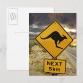 Kangaroo-teken, Australië Briefkaart (Voorkant / Achterkant)