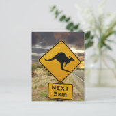 Kangaroo-teken, Australië Briefkaart (Staand voorkant)