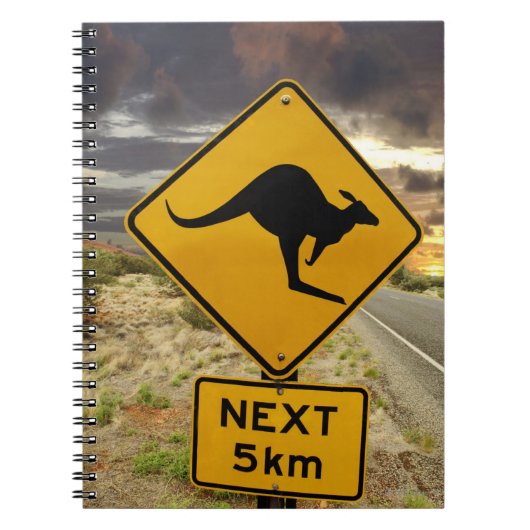 Kangaroo-teken, Australië Notitieboek (Voorkant)