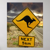 Kangaroo-teken, Australië Poster (Voorkant)