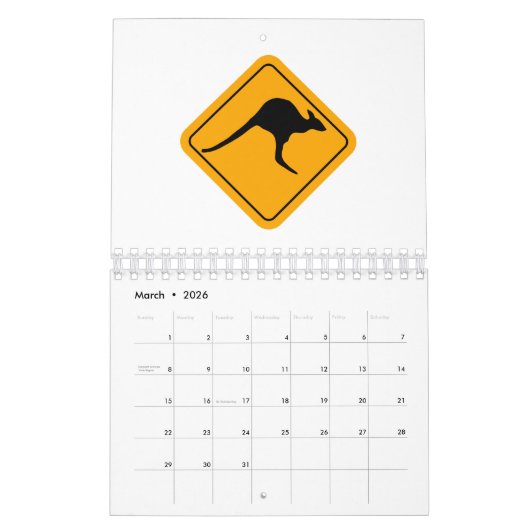 Kangaroo-teken Kalender (Mar 2026)