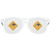 Kangaroo-teken Retro Zonnebril (Voorkant)