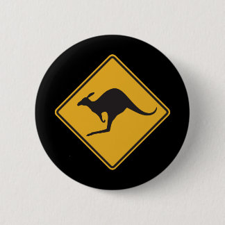 Kangaroo-teken Ronde Button 5,7 Cm