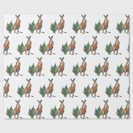 Kangaroo-tekening Cadeaupapier (Vlak)