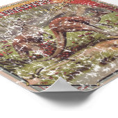 Kangaroo Tobacco 1900 in nood Poster (Hoek)