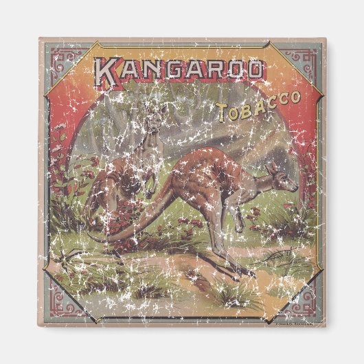 Kangaroo Tobacco 1900 Magneet (Voorkant)
