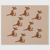 Kangaroo-verpakkingspapier Cadeaupapier (Vlak)