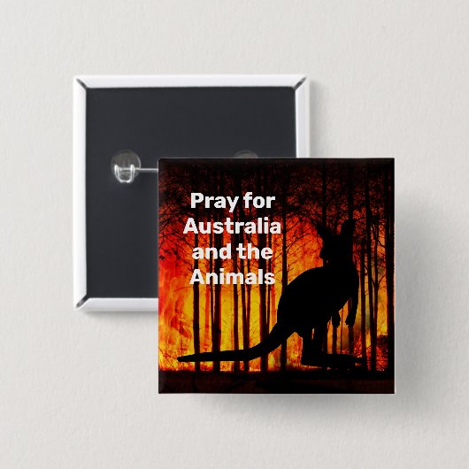 Kangaroo Vierkante Button 5,1 Cm (Voorkant /achterkant)