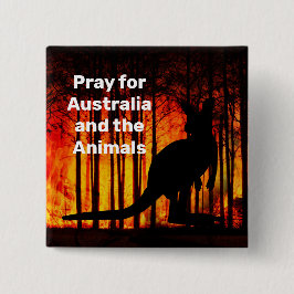 Kangaroo Vierkante Button 5,1 Cm