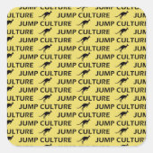 kangaroo vierkante sticker (Voorkant)