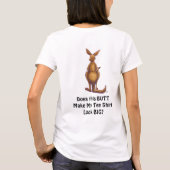 Kangaroo Vragen Voorzijde en Achterste T-Hemden T-shirt (Achterkant)