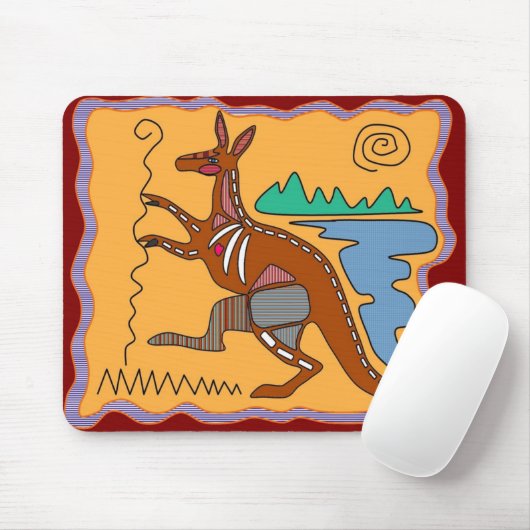 Kangaroo X-ray Art Muismat (Met muis)