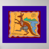 Kangaroo X-ray Art Poster (Voorkant)