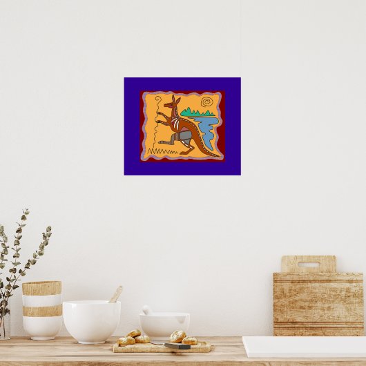Kangaroo X-ray Art Poster (Keuken)