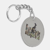 Kangaroos Afbeelding Logo met Kangaroo, Sleutelhanger (Voorkant Links)
