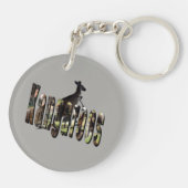 Kangaroos Afbeelding Logo met Kangaroo, Sleutelhanger (Achterkant)