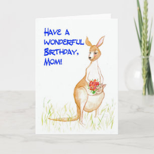Kangaroos Birthday Card Kaart