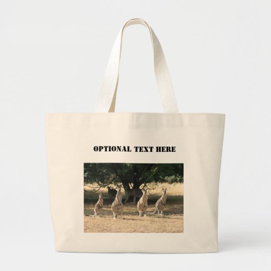 Kangaroos in een rij grote tote bag (Voorkant)
