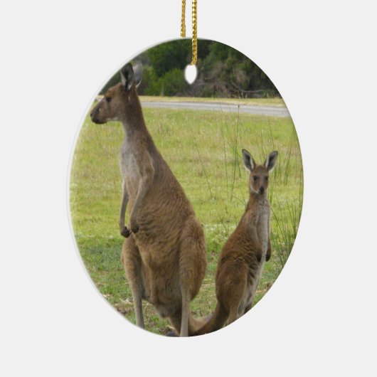 Kangaroos Keramisch Ornament (Rechts)
