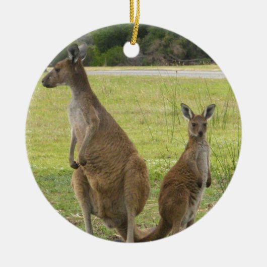 Kangaroos Keramisch Ornament (Voorkant)