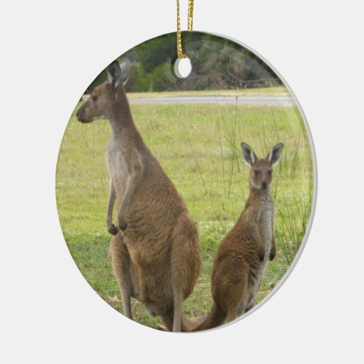 Kangaroos Keramisch Ornament (Links)