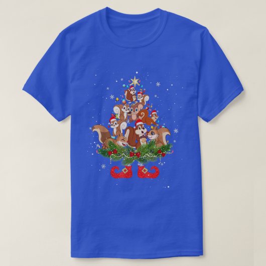 Kangaroos kerstboom Lights Funny Santa Hat Lo T-shirt (Design voorkant)