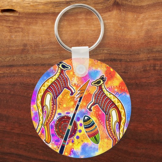 Kangaroos sleutelhanger (Voorkant)
