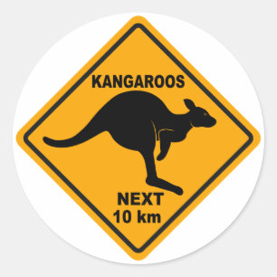Kangaroos Volgende 10 km Ronde Sticker