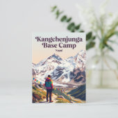 Kangchenjunga Basiskamp Nepal Briefkaart (Staand voorkant)