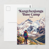 Kangchenjunga Basiskamp Nepal Briefkaart (Voorkant / Achterkant)