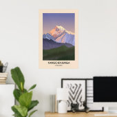 Kangchenjunga Berg Himalaya Poster (Thuiskantoor)