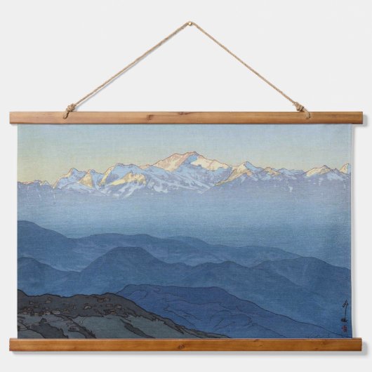 Kangchenjunga, Hiroshi Yoshida Woodcut Hangend Wandkleed (Voorkant)