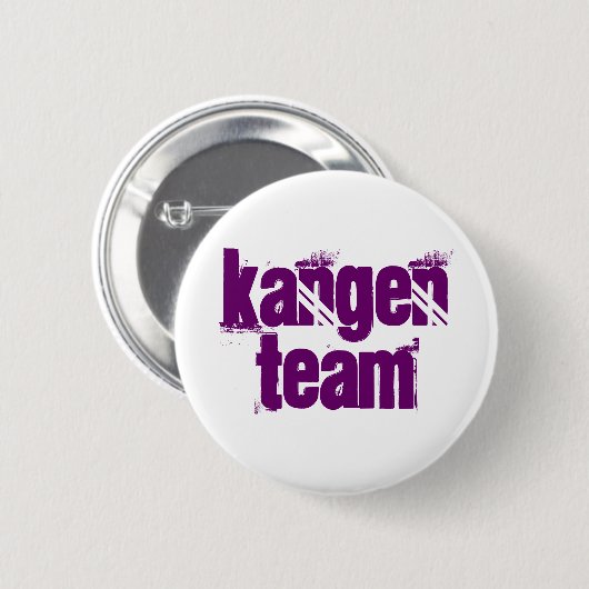 Kangen Team Button Paarse Letters (Voorkant /achterkant)