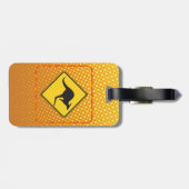 Kangeroo Overstekende Bagage Label (Achterkant horizontaal)