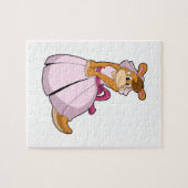 Kangoeroe als bruid met trouwjurk legpuzzel (Horizontaal)