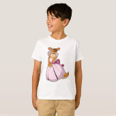Kangoeroe als bruid met trouwjurk t-shirt (Voorkant volledig)
