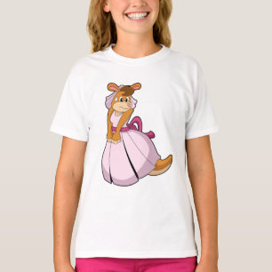 Kangoeroe als bruid met trouwjurk t-shirt