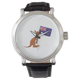 kangoeroe australië vlag horloge