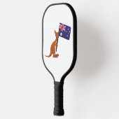 kangoeroe australië vlag pickleball paddle (Links)