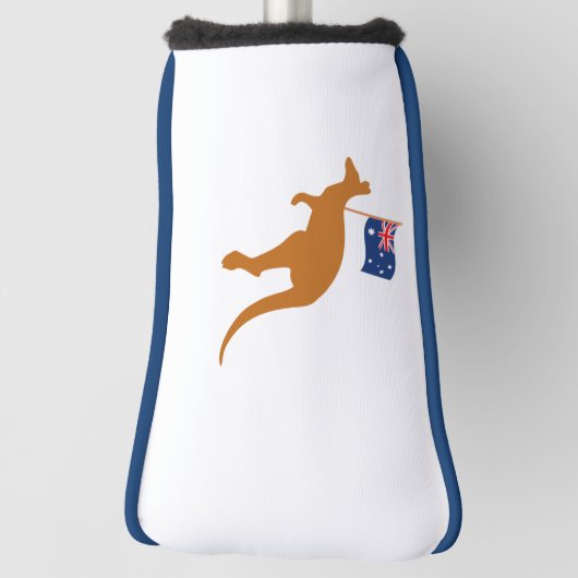 Kangoeroe Australië Vlag putter Golfheadcover (Draai 90)