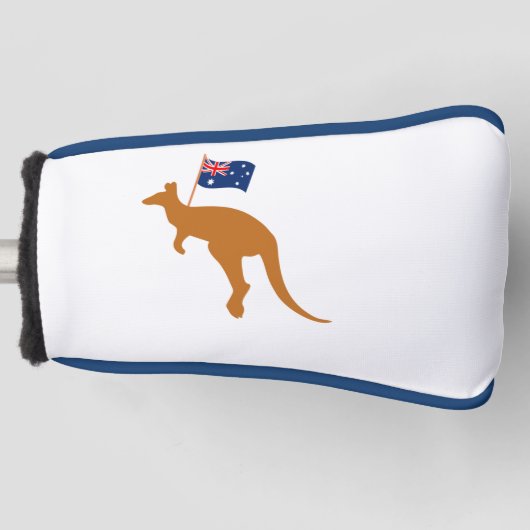 Kangoeroe Australië Vlag putter Golfheadcover (Voorkant)