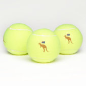 kangoeroe australië vlag tennisballen (Multi)